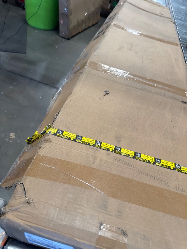 Photo 1 of *MISSING SOME HARDWARE*Fredbeck 36x96 inch White Barn Door with 6.6FT MDF Sliding Door Hardware Kit Included & Handle,Solid PVC Surface,DIY Assembly,5-Panel