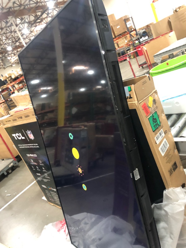 Photo 1 of ******************Screen has streaks on the left side when turned on********************
TCL 75-Inch Class QM6K Series QD-Mini LED 4K UHD Google Smart TV Best Value Mini-LED TV - QLED, 144hz, 288hz Gaming Rate, High Contrast Screen, Onkyo Audio, Dolby Atm