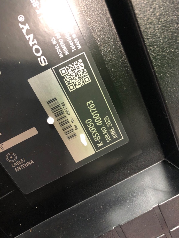 Photo 1 of *** CRACKED/BROKEN SCREEN, FINAL SALE *** Sony BRAVIA 5 85 Inch TV, Mini LED, 4K Smart Google TV, XR Processor with AI Technology,120hz Television with Dolby Vision/Atmos, Exclusive Features for PlayStation®5, K-85XR50, 2025 Model