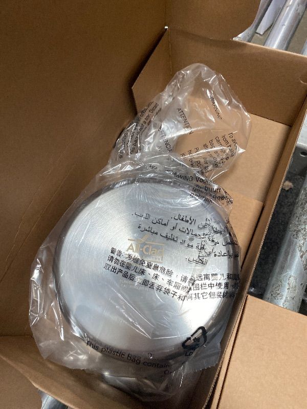 Photo 1 of ***(PARTS ONLY/ MISSING PARTS/ NOT A COMPLETE SET)***
All-Clad Copper Core 5 Ply Stainless Steel Cookware Set 15 Piece, Oven Broiler Safe 600F, Cookware, Stockpot, Pots and Pans Set, Silver