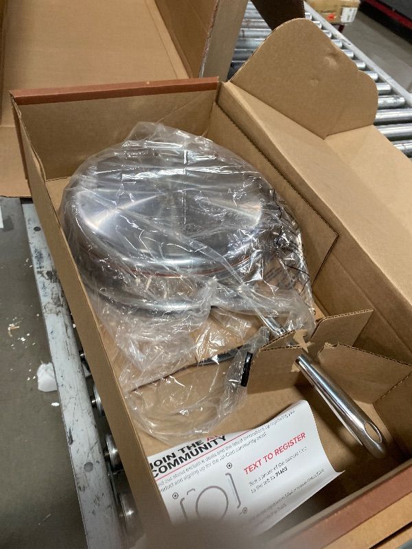 Photo 1 of ***(PARTS ONLY/ MISSING PARTS/ NOT A COMPLETE SET)***
All-Clad Copper Core 5 Ply Stainless Steel Cookware Set 15 Piece, Oven Broiler Safe 600F, Cookware, Stockpot, Pots and Pans Set, Silver