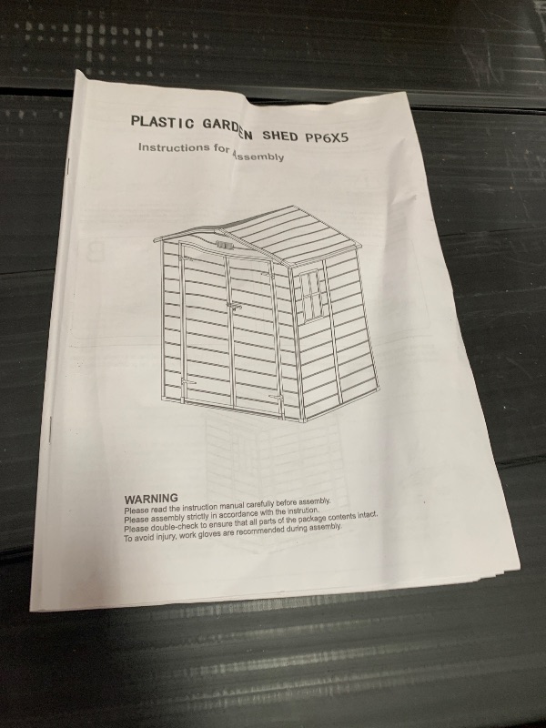 Photo 1 of (MISSING HARDWARE)***PARTS ONLY** Plastic garden shed