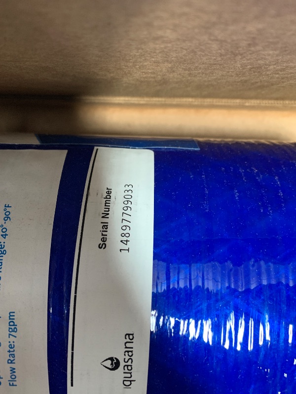 Photo 1 of ***1 OF ONLY***Aquasana Whole House Water Filter System | 1,000,000 Gallons | Salt-Free Softener Alternative | UV, Carbon & KDF | Tackles up to 99.99% Chlorine, Bacteria, Viruses, Cysts & Scale | EQ-1000-AST-UV