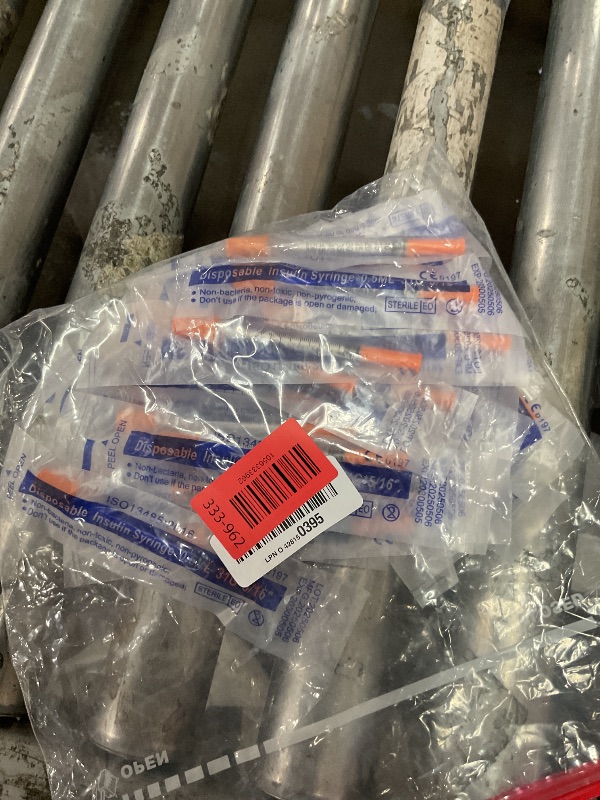 Photo 1 of 0.5ml 31G 5/16 Inch 8mm Syringe, Lab Syringes Individually Wrapped, Pack of 25