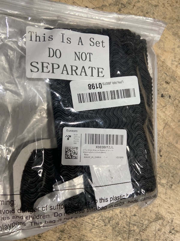 Photo 1 of  Shoe Grips on Bottom of Shoes No Slip Bottom Pad Self Adhesive Sole Protector Anti Slip Grips for Heel No Skid Pads for Sneakers Slippers(5.9 x 3.2 Inch,Black)