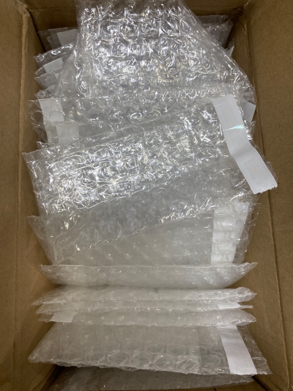 Photo 1 of Small Bubble Out Bag Pouches 2" x 3.15" Self-Seal Mini Bubble Pouches Cushioning Bags, Double Walled Self-Sealing Protective Wrap Shockproof Foam Bag for Small Business, Shipping, Packing