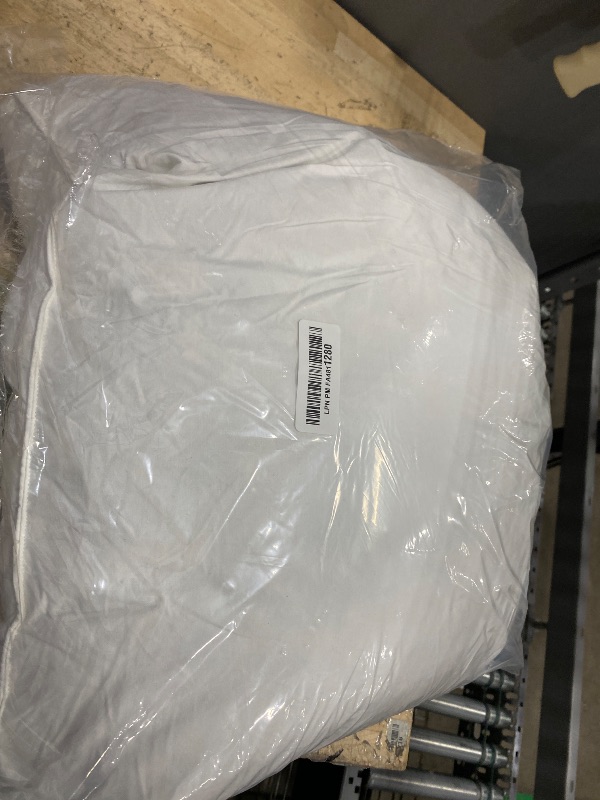 Photo 1 of **ONLY 1 ** BHZ Goose Down Feather Pillow Queen Size - Hotel Collection Bed Pillow for Sleeping Soft Pillow for Side and Back Sleepers with 100% Cotton Fabric