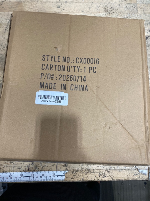 Photo 1 of **MISSING LAMP BASE** lianheng Paper Floor Lamp, Japanese Lamp with Rice Paper Lantern Shade, Minimalist Style Corner Floor Lamp for Bedroom, Office& Living Room (No Bulb)