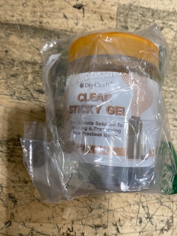 Photo 1 of 10 oz Clear Sticky Gel for Museum Exhibits, Reusable Putty, Non-Toxic Clear Adhesive Glue Gel to Antiques, Glass, Ceramic and Action Figures