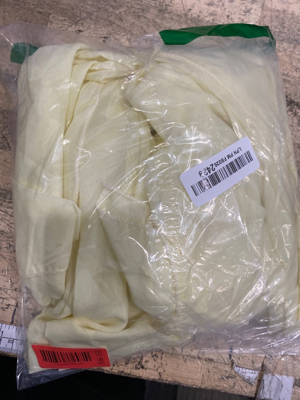 Photo 1 of 2 Pack 10Ft Light Yellow Chiffon Table Runner Sheer 29x120 Inch for Romantic Wedding Decor Bridal & Baby Shower Birthday Rustic Party Decoration