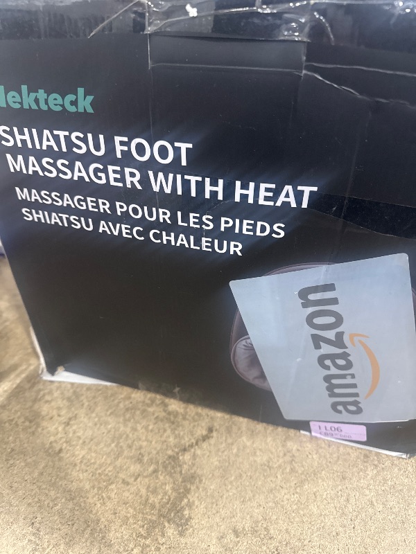 View 2 of **************MISSING POWER CORD*************
Nekteck Shiatsu Foot Massager with Heat, FSA Eligible Deep Kneading Therapy Air Compression, HSA Feet Massage Improve Blood Circulation Foot Wellness Soothing Pain Relief, Relax for Home Office Use