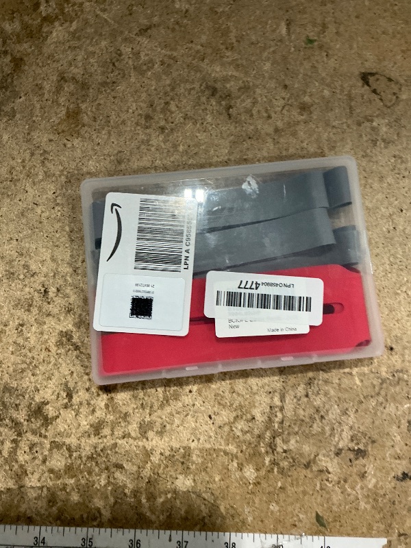 Photo 1 of 12 Inch H Silicone Rubber Bands Elastic Rubber Wrapping Bands for Cooker, Books, Cameras, Crockpot Lid Strap, Slow Cooker Lid Strap, 2 Pcs (Gray and Red)