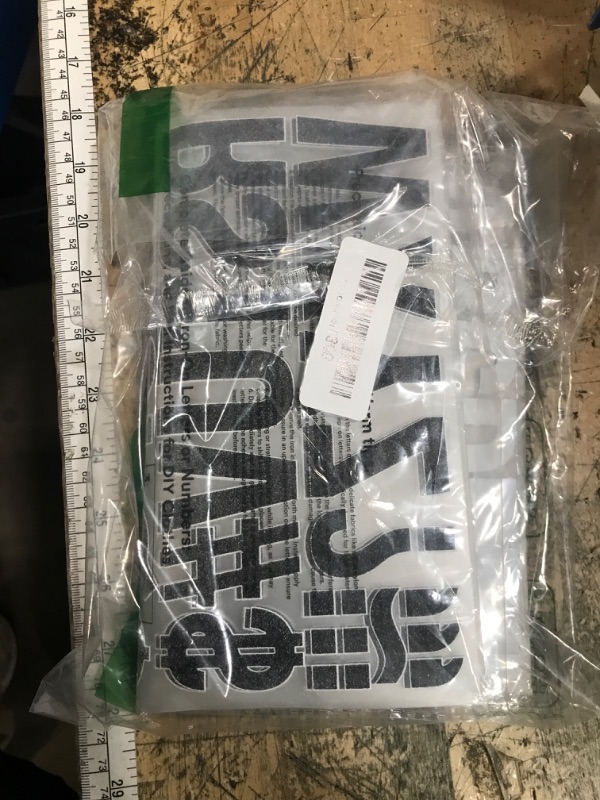 Photo 1 of 10 Sheets 440 Pieces Iron on Letters for Clothing, 2 Inch Heat Transfer Letters, White Iron on Vinyl Letters with A-Z PU Alphabets Sticker for Fabric, Jersey T-Shirt Printing DIY Craft