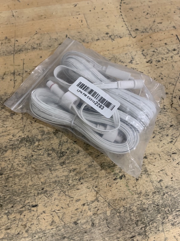 Photo 1 of 2 Set 16FT Permanent Outdoor Lights Extension Cable with Y-Splitter (1 Female to 2 Male), IP68 Waterproof Extension Cord, 3 Pin Power Cord for Go-vee H705A H705B H705C H706A H706B H706C