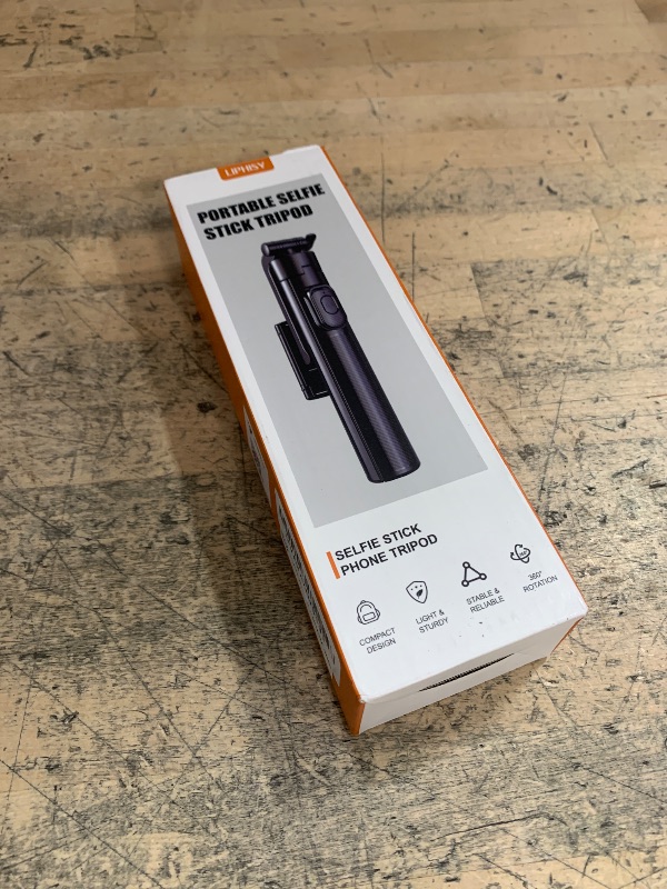 Photo 1 of **MISSING REMOTE**Selfie Stick Travel Tripod for Cell Phone with Remote Control and Phone Holder, Extendable Selfie Stick for iPhone, iPhone Tripod for Video Recording, 50 Inch, Black