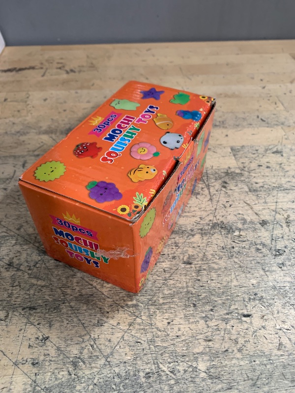 Photo 1 of 30 Pack Squishy Toys, Kawaii Squishies Party Favors for Kids 4-8 8-12 Treasure Box Toys for Classroom Birthday Xmas Gifts Goodie Bag Mini Animals Mochi Squishy Stress Relief Sensory Toys Random