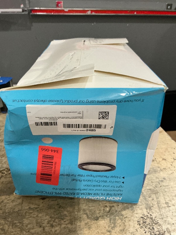 Photo 1 of 2 Pack Replacement Cartridge Filter Fit for shopvac 90304, 90350, 90333,903-04-00, 9030400,5 Gallon Up Wet/Dry Vacuum Cleaners