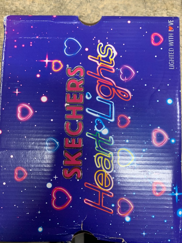 Photo 1 of *LIGHTS DONT WORK* Skechers Kids Girls Infinite Heart Lights Sneaker, Black/Multi, 12 Little Kid