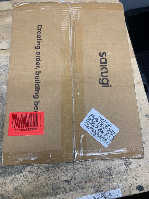 Photo 1 of (incomplete) Sakugi Book Shelf - 5-Tier Space-Saving Bookcase with Sidebars & Leveling Feet, Rustproof Storage Shelves for Home Office