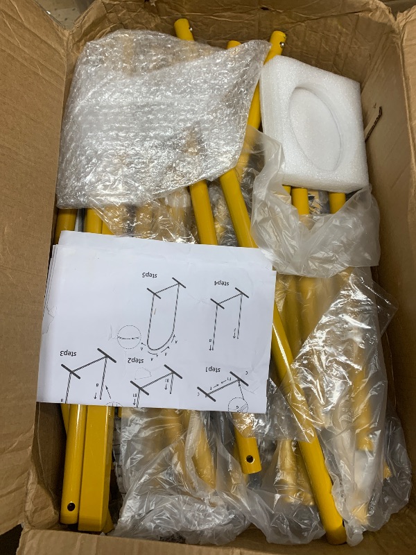 Photo 1 of **FOR PARTS ONLY/ HAS DAMAGED ASSEMBLY PIECE** Pureegg Gold Metal Arch Backdrop Stand Set of 3 (7.2ft & 6.0ft & 6.0ft), Wedding Balloon Arch Stand with Stable Base, Backdrop Frame & Cover for Party, Birthday, Graduation, Photo Booth, Easy Assembly