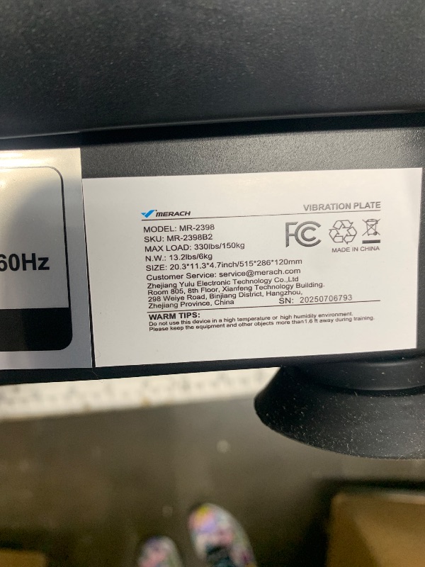 Photo 1 of MERACH Vibration Plate Exercise Machine, Slim Vibration Plate for Lymphatic Drainage Weight Loss, Vibrating Plate with Real-Time Calorie Tracking on LED Display, Workout Equipment for Home Women Men