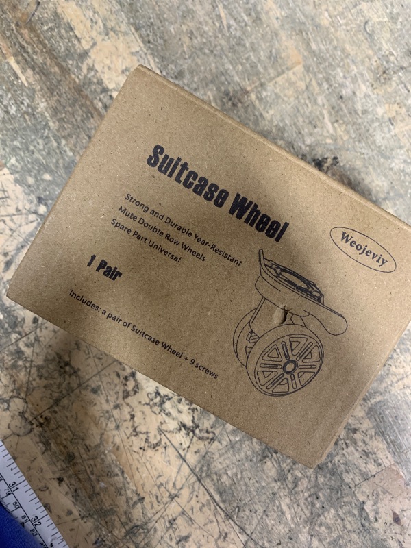 Photo 1 of 1 Pair Luggage Suitcase Wheels, Trunk Wheels, Luggage Wheel Spare Part Universal Wheel Replacement Luggage Suitcase Wheels for Luggage Suitcase Trolley, Mute Double Row Wheels