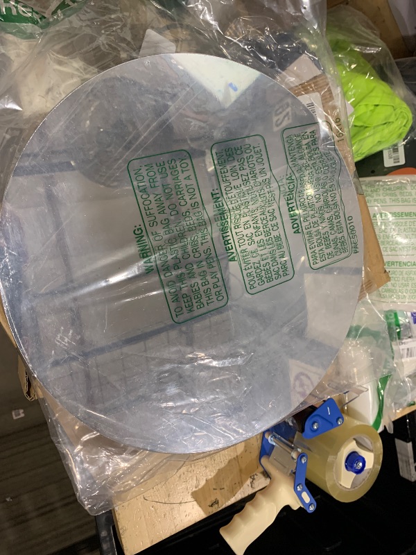 Photo 1 of 12" 12PCS Round Mirrors for Centerpieces, Circle Mirror Centerpieces for Tables, Acrylic Mirror Tiles for Wall Table Wedding Centerpieces Mirror Plates for Candle Birthday Decorations DIY Craft