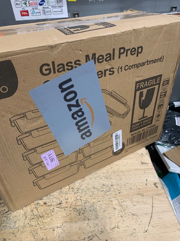 Photo 1 of [8-Pack,30 oz]Glass Meal Prep Containers,Glass Food Storage Containers,Airtight lunch Containers with Lids, Microwave, Oven, Freezer and Dishwasher