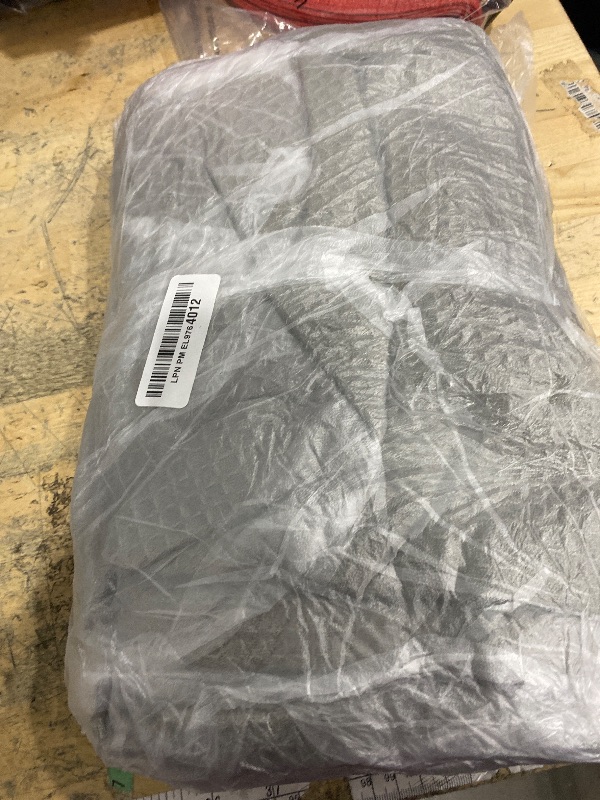 Photo 1 of 100% Cotton Blankets Throw Size for Bed - Waffle Weave Blankets for Summer, Lightweight and Breathable Soft Woven Blanket for Spring, (Light Grey, Throw (50" x 60"))