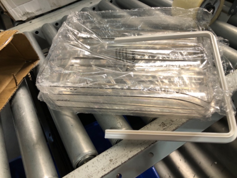 Photo 1 of ***(HEAVILY USED/ MINOR DAMAGE)***MesRosa Egg Holder for Fridge, Automatically Rolling Egg Storage Container for Refrigerator,Large Capacity Egg Organizer for Fridge with Lid,Clear Plastic Dispenser, Tray & Bin -2 Layer