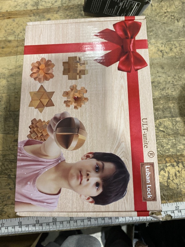 Photo 1 of **MISSING ASSEMBLY PIECES** ULT-unite3D Wooden Cube Brain Teaser Puzzle