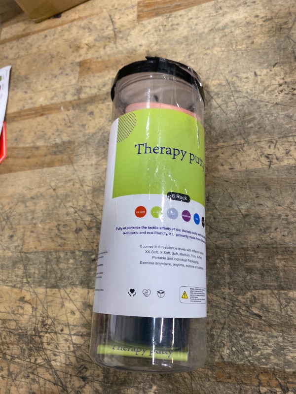 Photo 1 of 6 Pack Theramandu Therapy Putty Kit, Hand Strengthening and Sensory Therapy Putty for Exercise & Stress Relief, Therapy Putty for Kids and Adults, 6 Different Resistances, 3 Ounces of Each Putty
