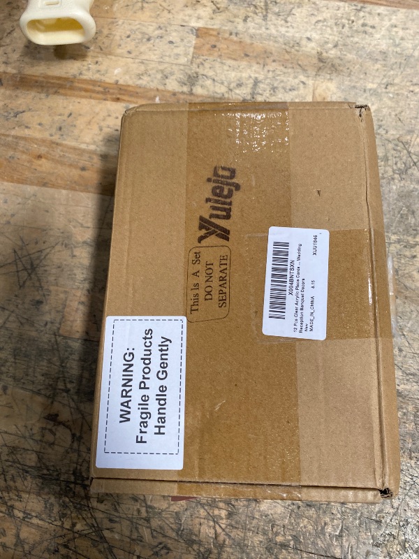 Photo 1 of 12 Pcs Clear Acrylic Place Cards with 12pcs Acrylic Holder Wedding Table Numbers with Centerpiece Stand Sign and Holder ?DIY Table Name Cards Plates for Wedding Reception Banquet Decors