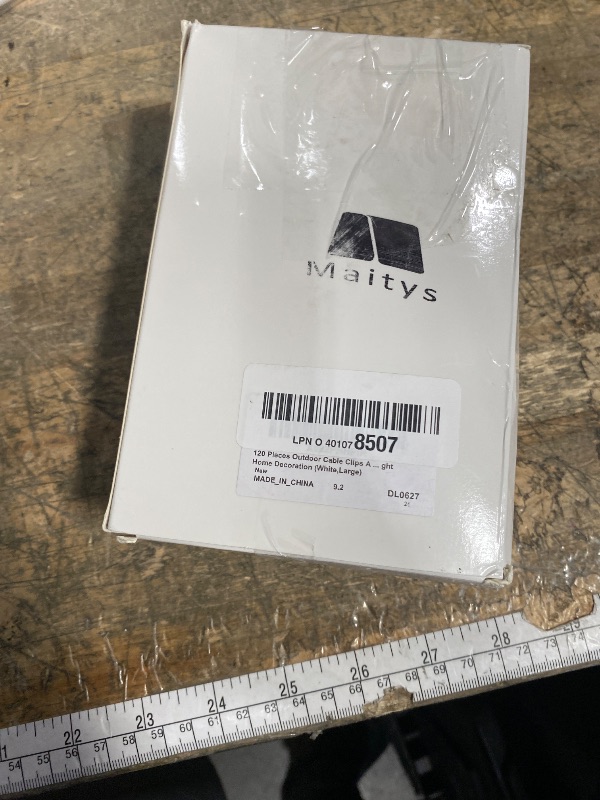 Photo 1 of 120 Pieces Outdoor Cable Clips Adhesive Wire Holder Organizer Cord Management Clips Sticky Cord Holder Cable Hooks Organizers for Christmas Fairy Hanging Light Home Decoration(Large,White)