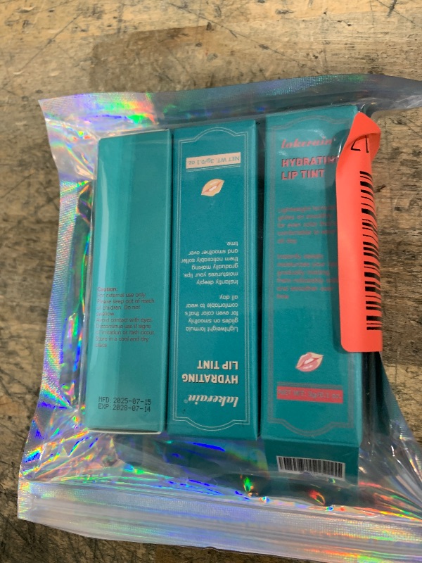 Photo 1 of 3PCS Hydrating Lip Tint Lipstick Set,Long-Lasting Matte Finish Moisturizing Tinted Balm,Natural Ingredients Strong Moisturizing Lipstick,Waterproof Lip Gloss Non-Stick Cup Lip Tint Stain(SET A)