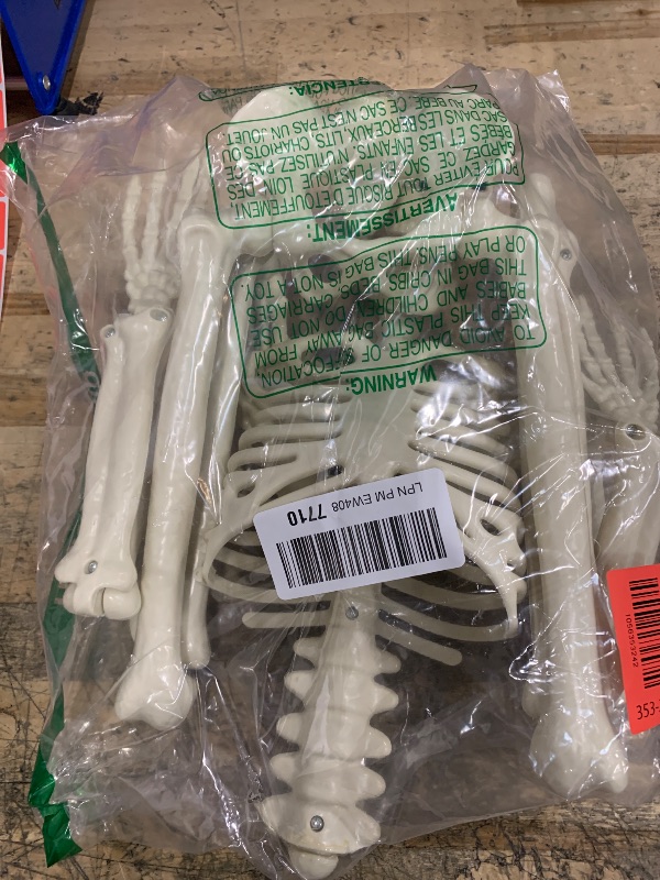 Photo 1 of 36" Skeleton Halloween Decorations, 3FT Realistic Full Body Movable Posable Joints Skeleton, Creepy Halloween Plastic Skeleton for Graveyard Decorations, Haunted House Props Indoor/Outdoor Decor