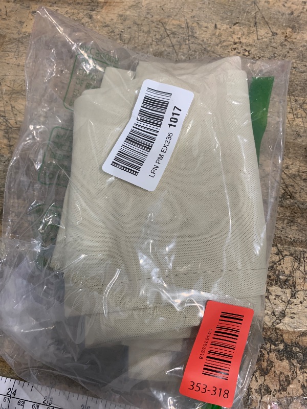 Photo 1 of **POSSSIBLY 1 PANEL** DWCN French Door Curtains – Rod Pocket Thermal Blackout Curtain for Doors with Glass Window, Kitchen and Patio Doors for Privacy, 12 X 72 Inches Long, 1 Curtain Panel with Tieback, Light Beige