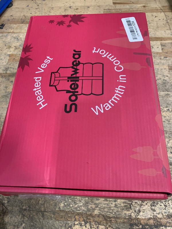 Photo 1 of *DOES NOT POWER ON* Soleilwear Heated Vest Women, 9 Heating Zones with 12000mAh Battery Pack, Rechargeable Heating Vest with 3 Temperature Settings for Indoor Outdoor Motorcycle Hunting Camping Cycling Work