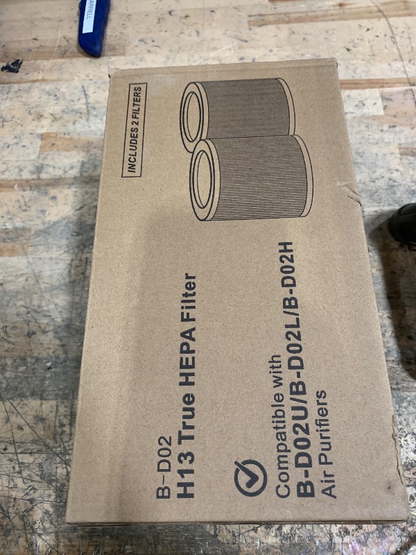 Photo 1 of 2 Pack B-D02L Replacement Filter Compatible with MOOKA B-D02L&M05 Air Purifiers and VEWIOR B-D02U & Tailulu D10 Air Purifi-er,H13 True HEPA Filter for MOOKA Air Purifier Replacement Filter B-D02