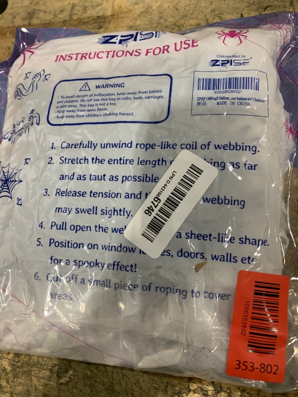 Photo 1 of 1400 sqft Halloween Spider Webs Decorations with 150 Extra Fake Spiders, Super Stretchy Cobwebs for Halloween Decor Indoor and Outdoor