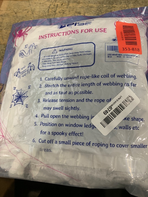 Photo 1 of 1400 sqft Halloween Spider Webs Decorations with 150 Extra Fake Spiders, Super Stretchy Cobwebs for Halloween Decor Indoor and Outdoor