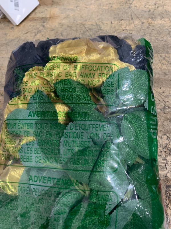 Photo 1 of 108pcs Roses Head Flowers with Stem - Black & Gold Graduation Artificial Flowers Rose Bulk - Silk Rose Fake Flower for Wedding Bouquet Decor DIY Baby Shower Centerpieces Grad Party Tables Decoration