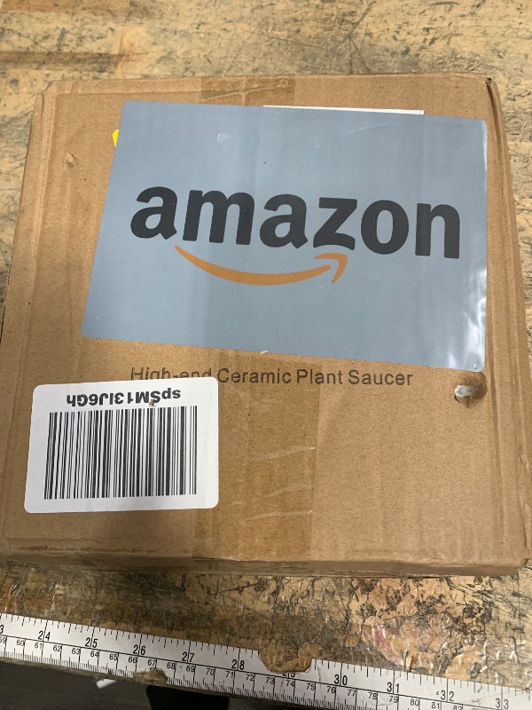 Photo 1 of 2 Pack Ceramic Plant Saucer Pot Tray 6 Inch, Planter Saucers 4 5 6 7 8 9 10 11 12 13 Inch for Indoors Outdoor, Durable Sturdy Flower Drainage drip Water Tray for Glazed Pots Base (6.4 Inch-Blue)