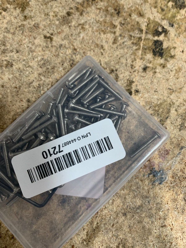 Photo 1 of #6-32 x 7/8" (100 Pcs) Button Head Hex Socket Cap Screws Bolts, 304 Stainless Steel 18-8, Hex Drive, Bright Finish, Fully Machine Thread