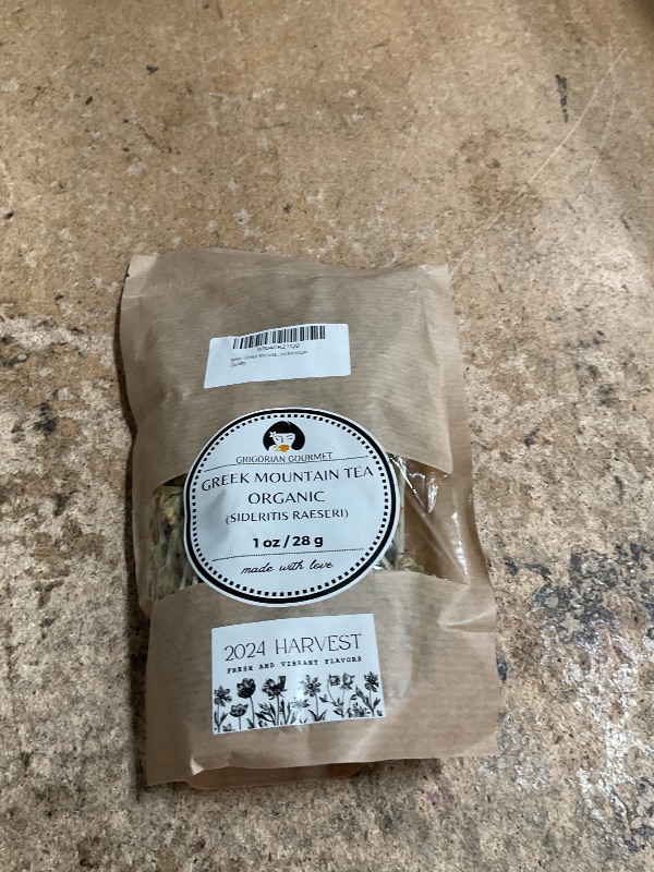 Photo 1 of *11/30/2026* Greek Mountain Tea Organic (Sideritis Raeseri) Ironwort 1 OZ Herbal Tea from Greece Handpicked Premium Quality