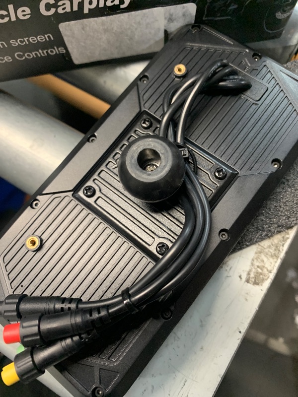 Photo 1 of (missing pieces) Carpuride W603D Motorcycle GPS Carplay Screen, Wireless CarPlay & Android Auto for Moto, with HD 1080P Dual Cameras