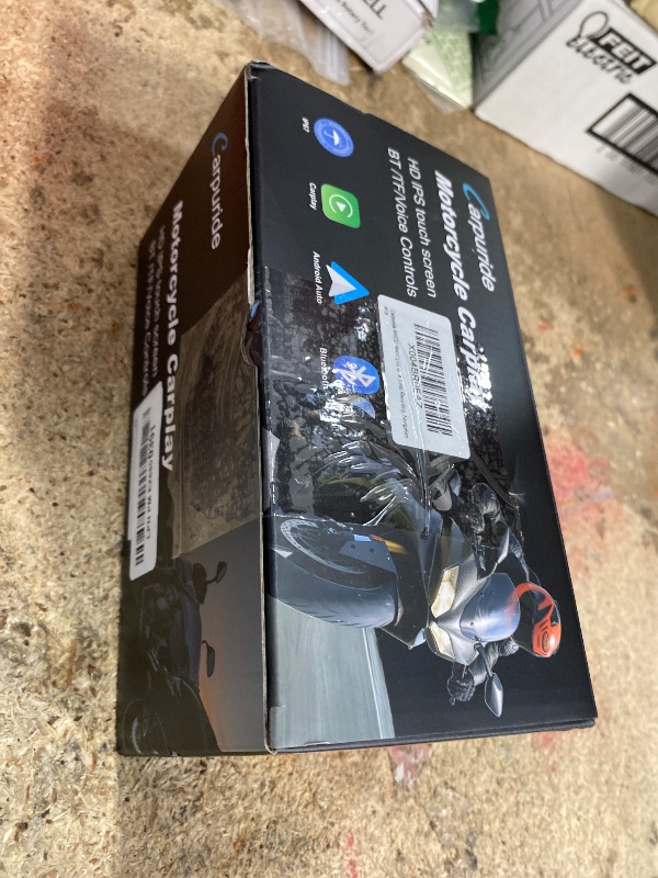 Photo 1 of (missing pieces) Carpuride W603D Motorcycle GPS Carplay Screen, Wireless CarPlay & Android Auto for Moto, with HD 1080P Dual Cameras