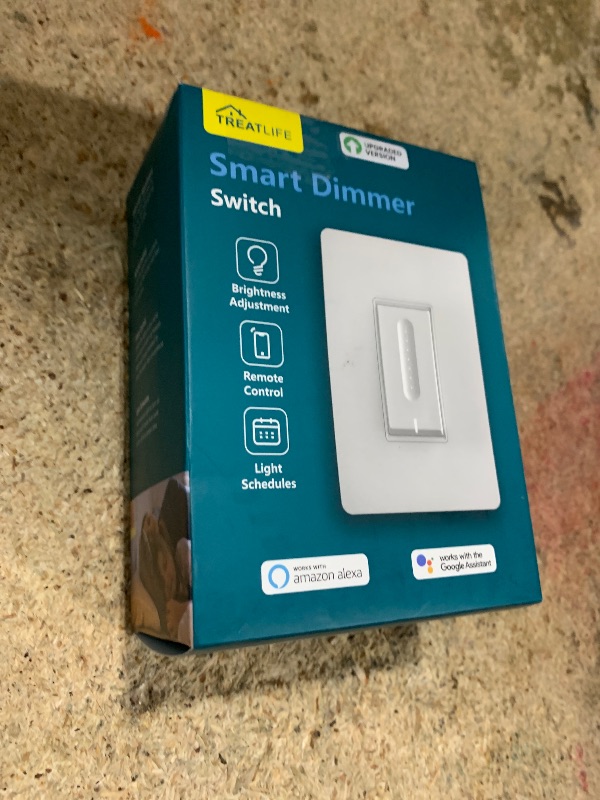 Photo 1 of [New Version] TREATLIFE Smart Dimmer Switch, 2.4GHz WiFi Single-Pole Dimmable Smart Light Switch Compatible with Alexa, Google Home, Sleep/Wake Timer, Customizable Indicator, Neutral Wire Required