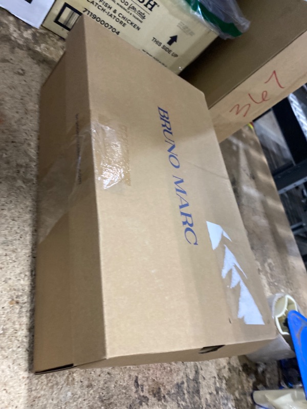 Photo 1 of **SHOWS SIGNS OF HEAVY USAGE**  Bruno Marc Men's Crossflex Dress Sneakers Wingtip Derby Casual Oxford Formal Shoes,Size 11W,Black,GRANDWING