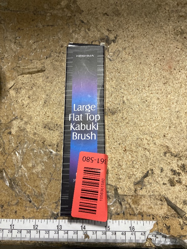 Photo 1 of *** LITTLE DIRTY*** Keshima Large Flat Top Kabuki Foundation Brush - Neon Purple Premium Makeup Brush for Liquid, Cream, and Powder - Buffing, Blending, and Face - 1.6" Top Diameter